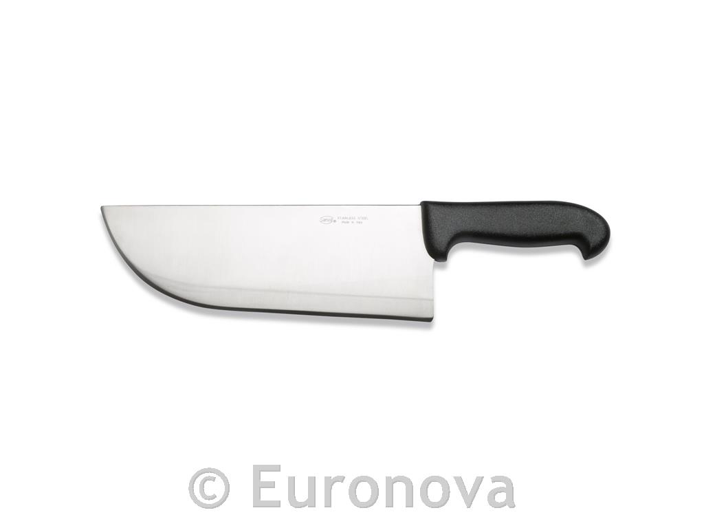 Mesarski nož / 28 cm / crni / Skin