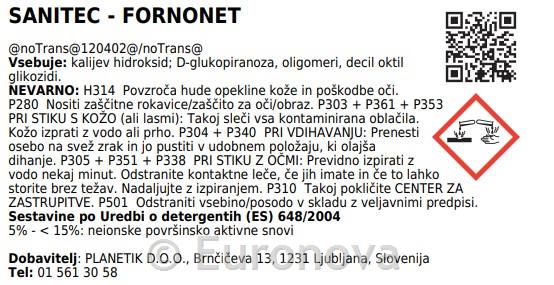 Fornonet /750ml/ čistilo za pećnice,rošt