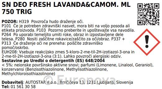 Deo fresh / 750ml / miris lavande