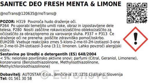 Deo fresh / 750ml / miris mente i limuna