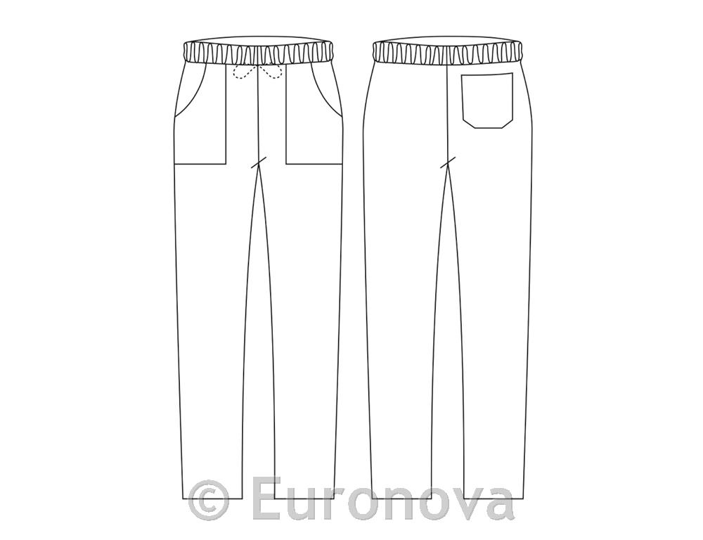 Kuharske hlače /Cou. džep /bijele /XL