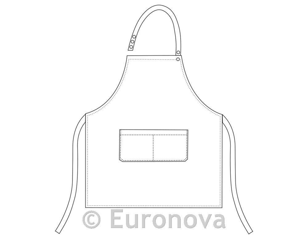 Kuharska pregača / 70x70cm / Siva / 2kom