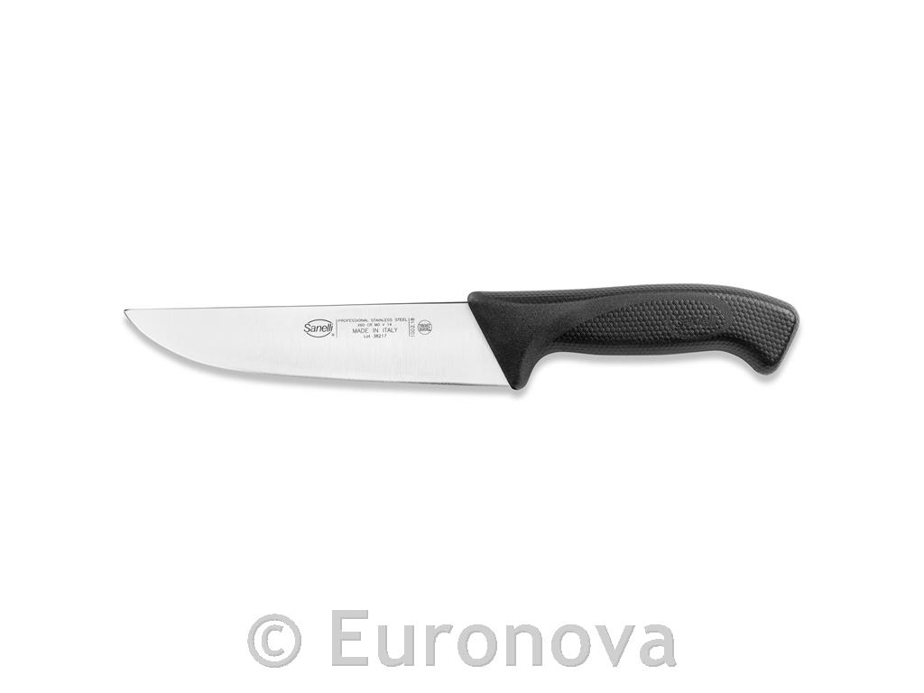 Mesarski nož / 14 cm / crni / Skin