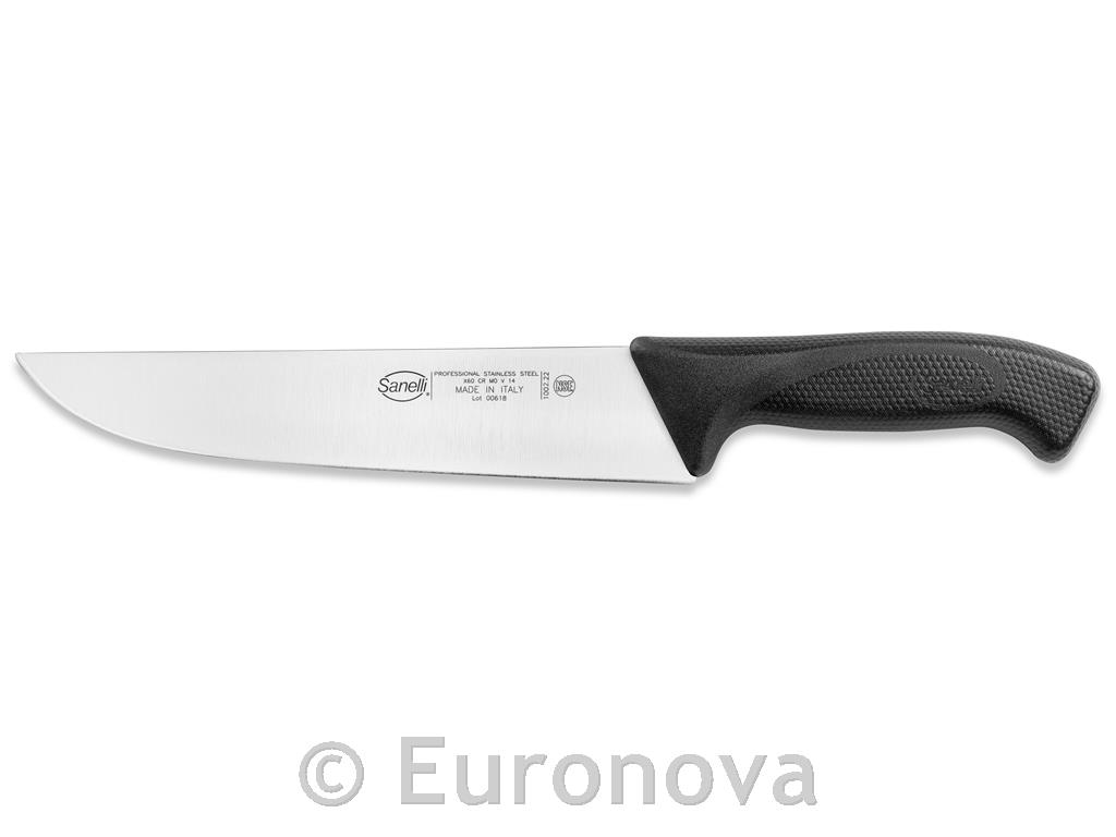 Mesarski nož / 22 cm / crni / Skin