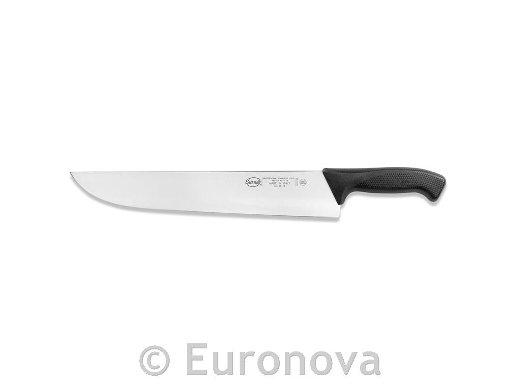 Mesarski nož / 33 cm / crni / Skin