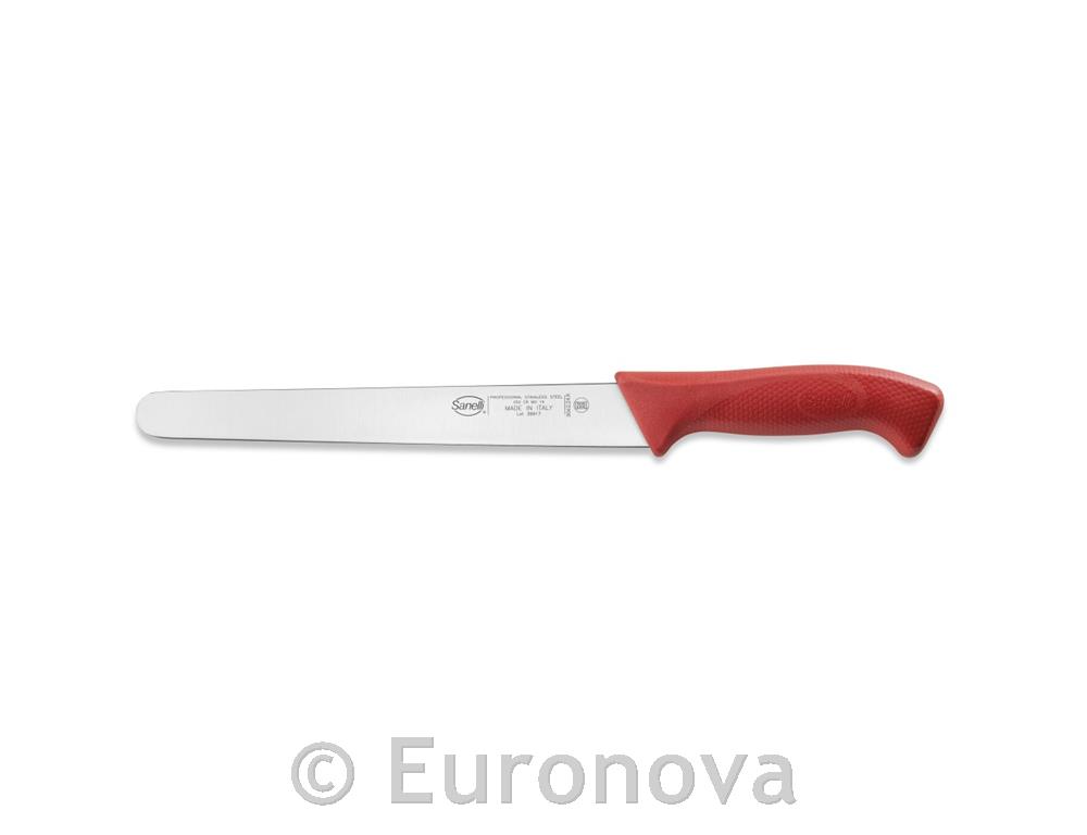Nož za pršut / 24cm / crven / Skin